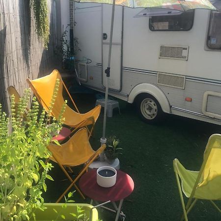 Gardencaravan Near Ghent In Green Area Eksteriør bilde