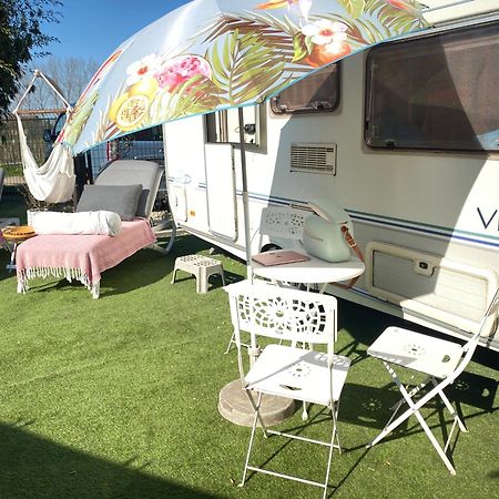 Gardencaravan Near Ghent In Green Area Eksteriør bilde