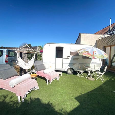 Gardencaravan Near Ghent In Green Area Eksteriør bilde